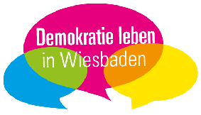 Demokratie leben in Wiesbaden Logo